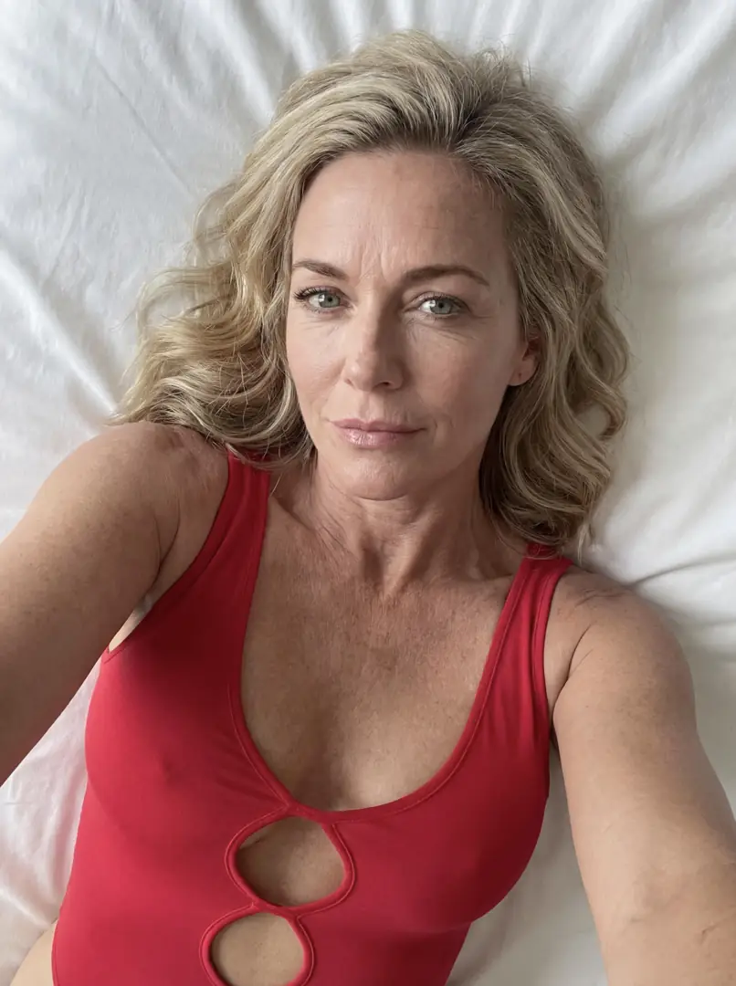 Beautiful Milf Titties Poking Through This Bodysuit Making Happy Tears Fall