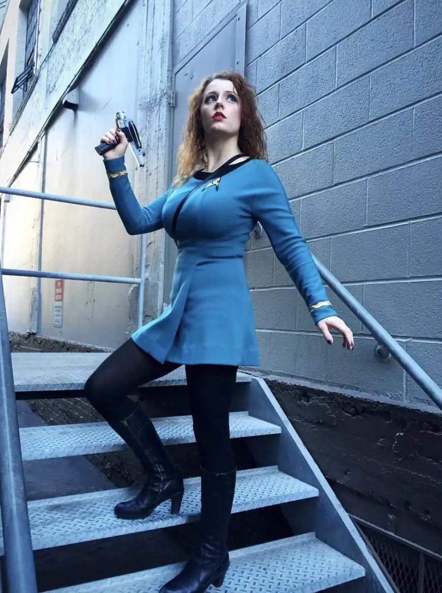 Buckle up for a warp core breach and some serious science in my bustiest cosplay yet