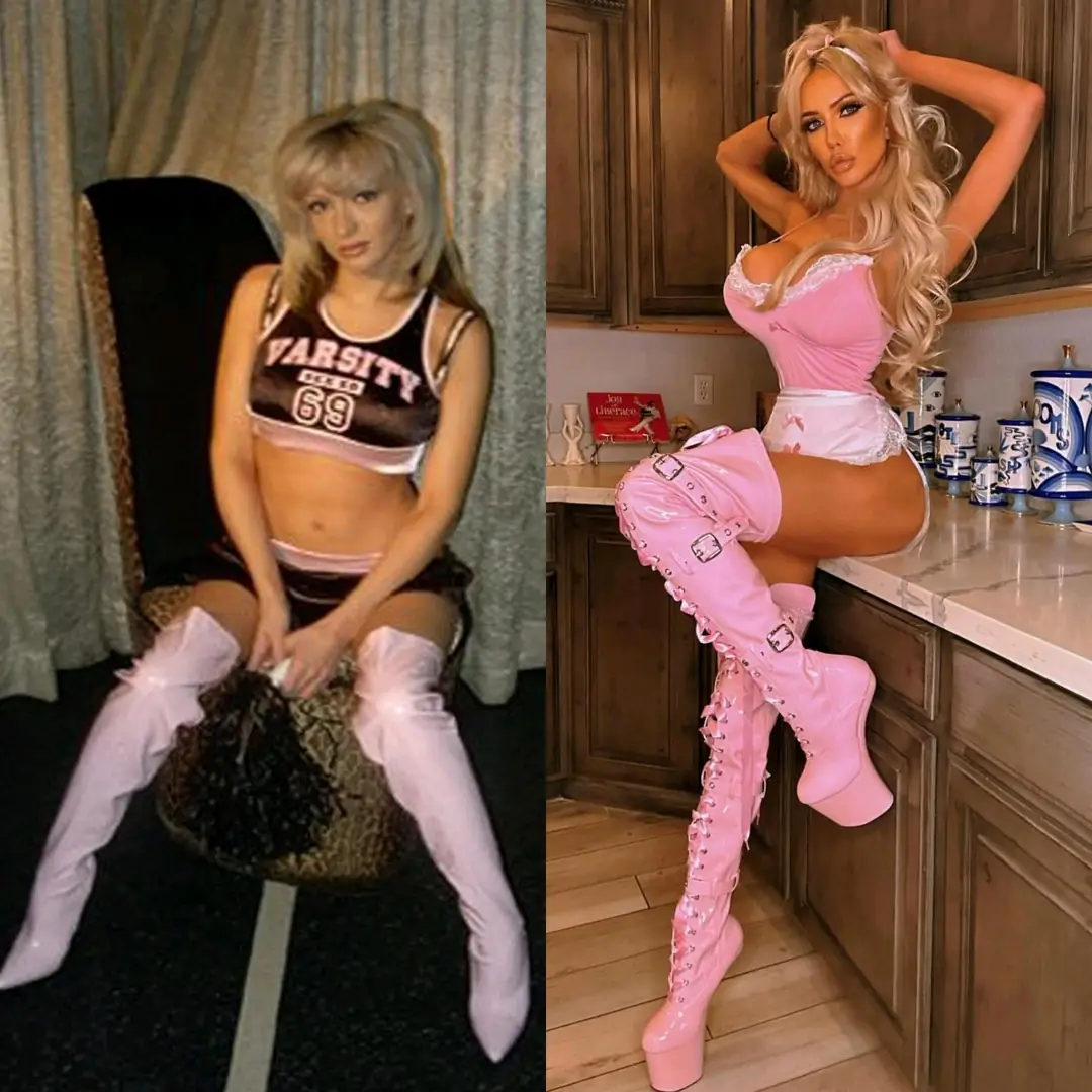 From average girl to exceptional bimbo doll: 20 years of getting hotter and younger