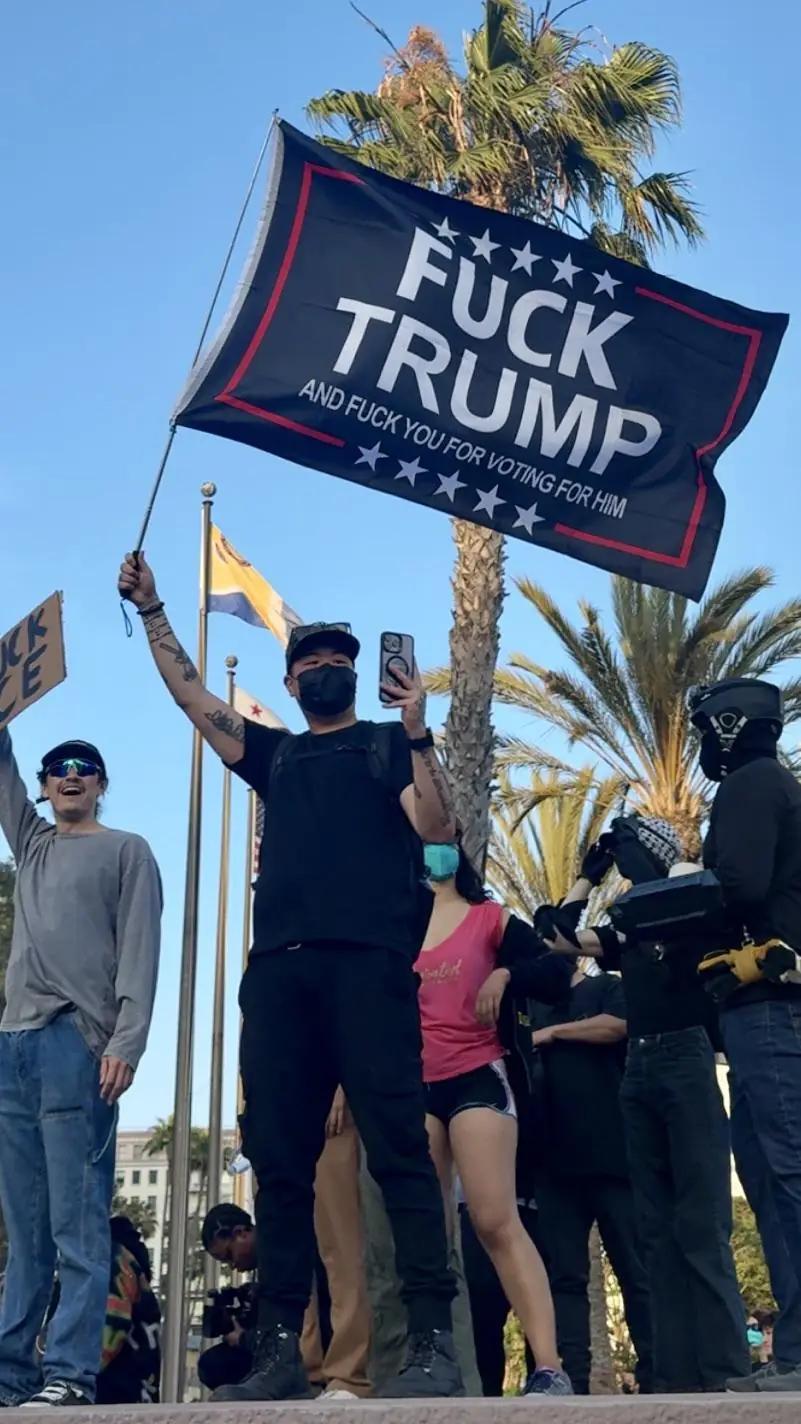 Fuck Authority and Worship These Tats: My Saturday Flag Guy Doing Gods Work