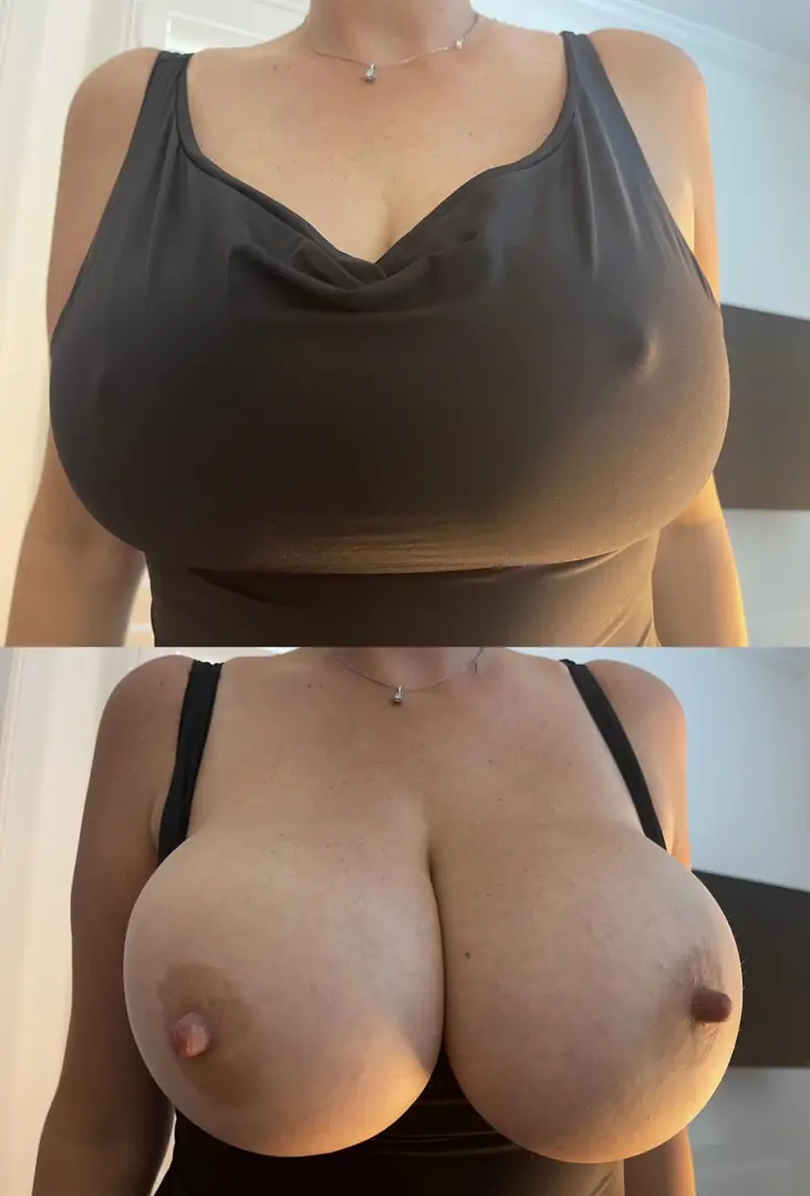Giving you an amazing view of my big smokin hot titties and perfect nipples