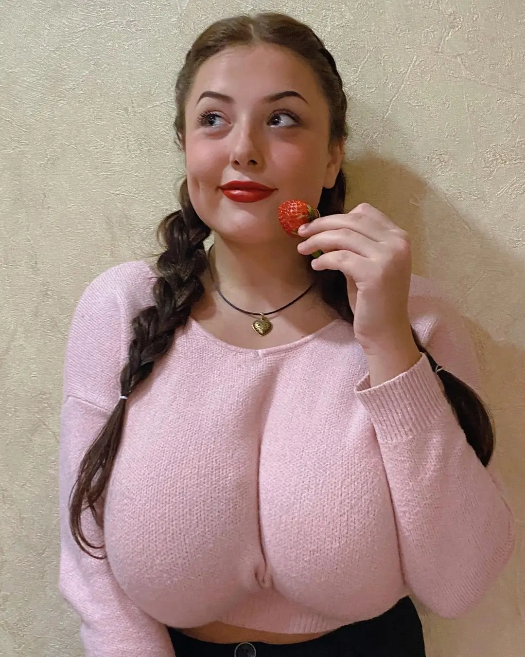 Hello Nurse! These gorgeous huge puppies under my sweater will make your day feel so much better