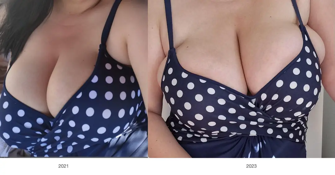 Massive growth and more than just a few cup sizes in this tight top