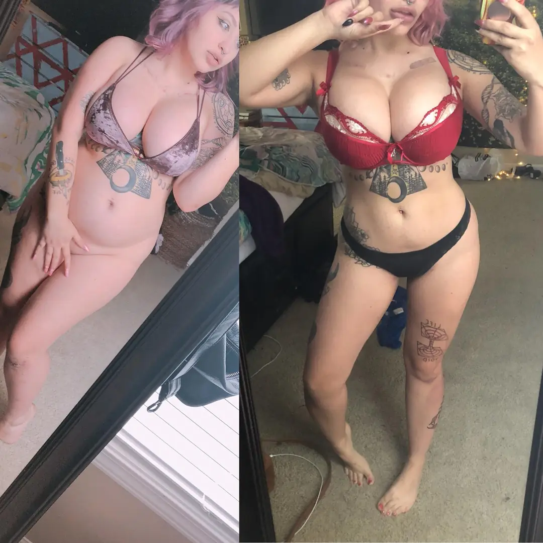 My delicious punky bimbo evolution featuring bigger tits and these perfect thicc curves