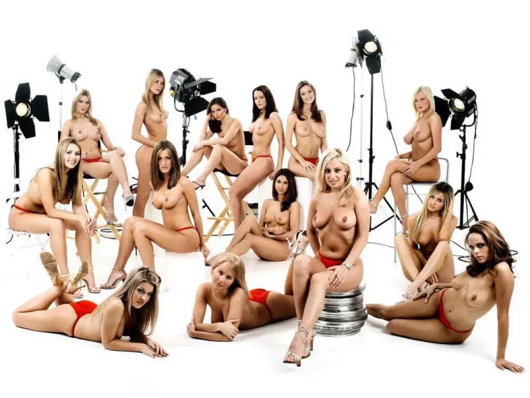 Page 3's Early 2000s Bombshells: Michelle Marsh and the Girls in Our Naughty Group Shot