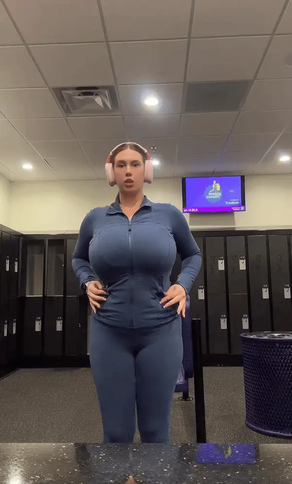 Proof that heaven is real in this busty workout fit that hides nothing