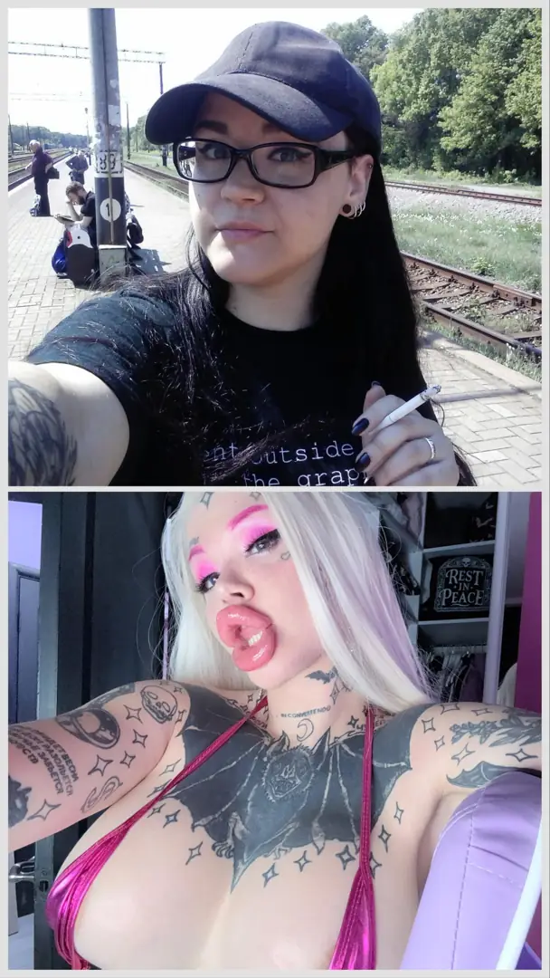 Smoking hot queen with new ink and juicy lips: Did I pump it up enough for you?