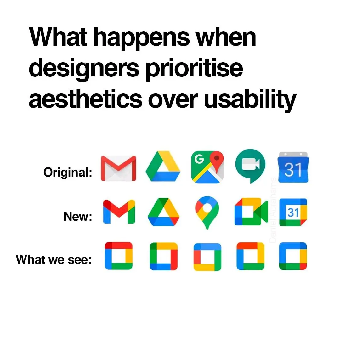 Suck on my new icons or bring back the old version you crave