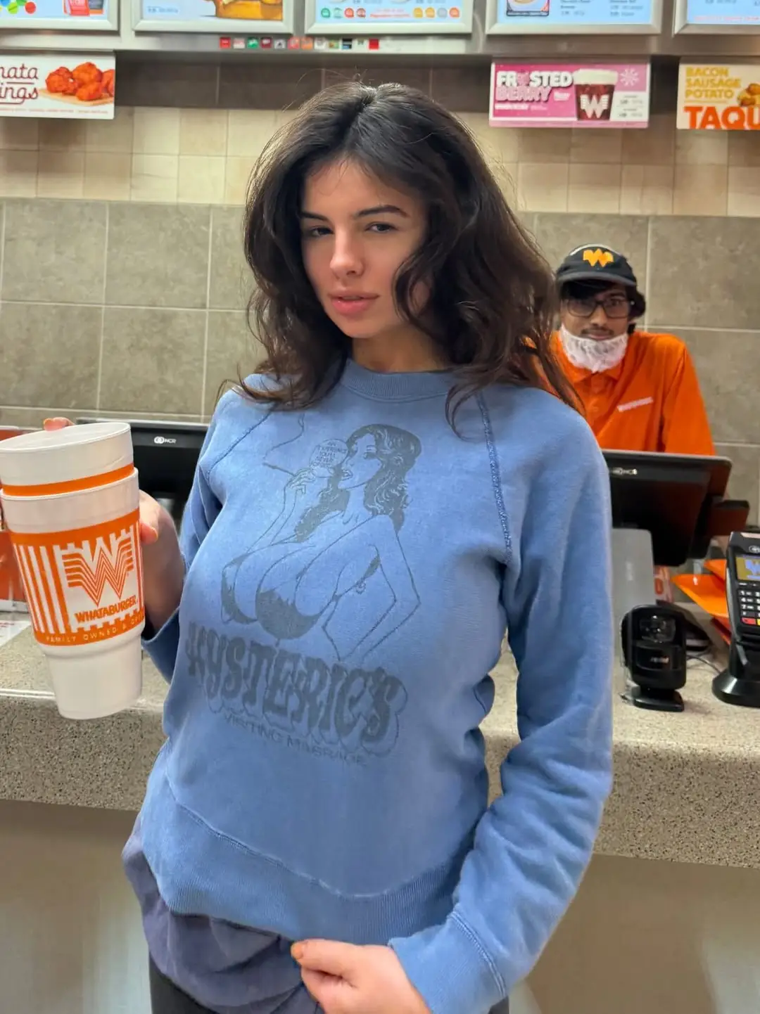 This busty Whataburger blessing is going straight to my chest and my shirt definitely isn’t lying