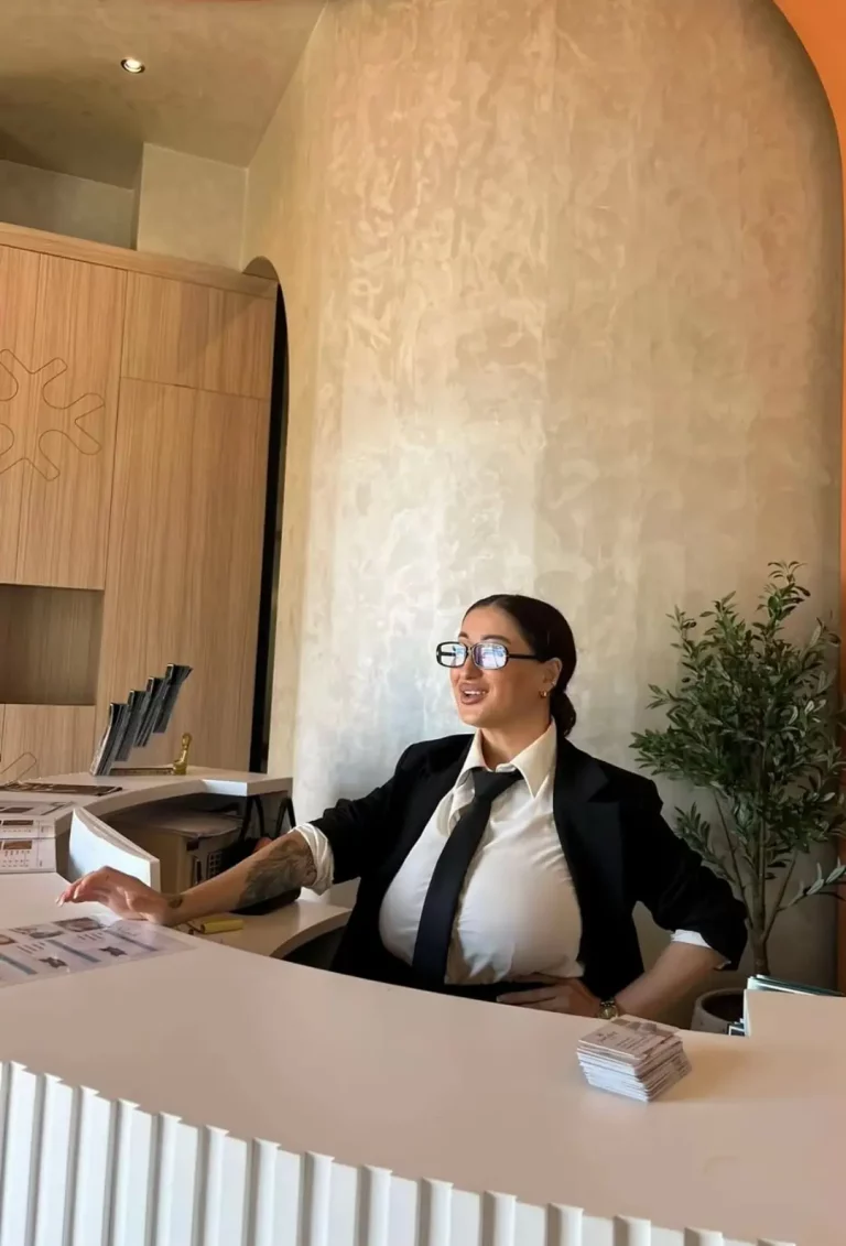 Busty Receptionist: Black Tie Binary