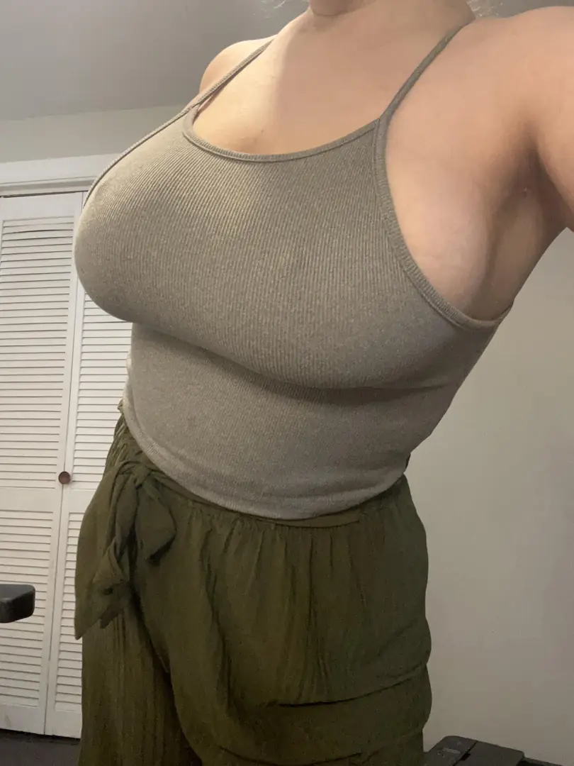 My Sexy Funbags Are Dying To Show Off How They Fill This Tanktop Out Just Right
