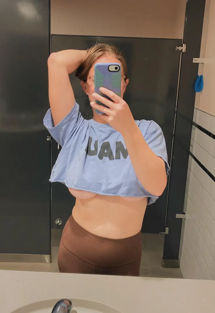 My sexy underboobs are out to play in this wild shirt. Careful? Fuck no, just watch.