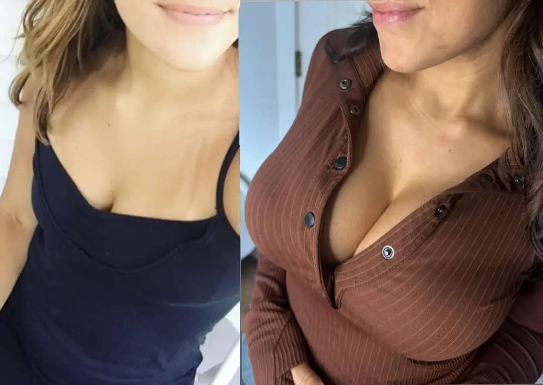 Watch My Swelling Tits Get So Big My Buttons Pop! Can You Feel It?